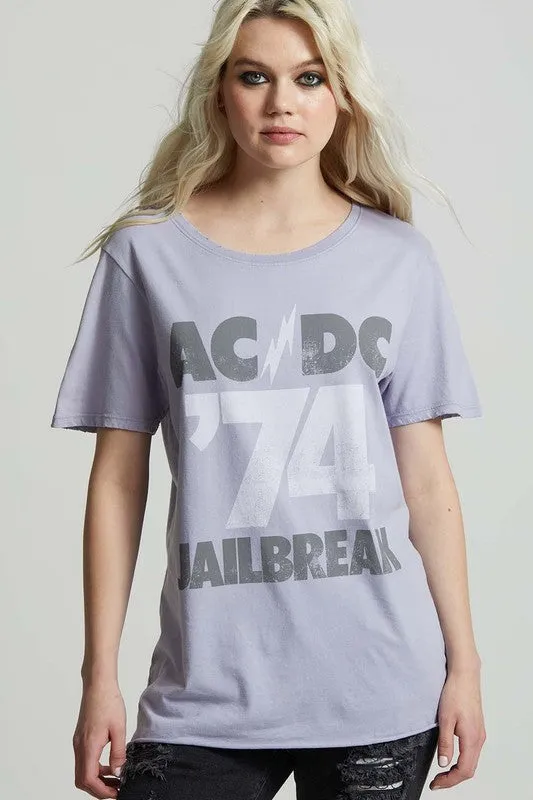 AC/DC Jailbreak '74 Boyfriend Band Tee *Online Only*