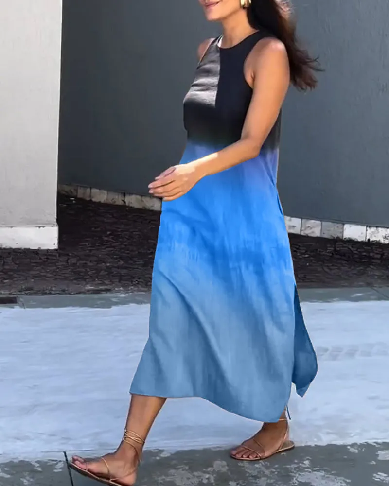 ANNIKA SLEEVELESS OMBRE DRESS