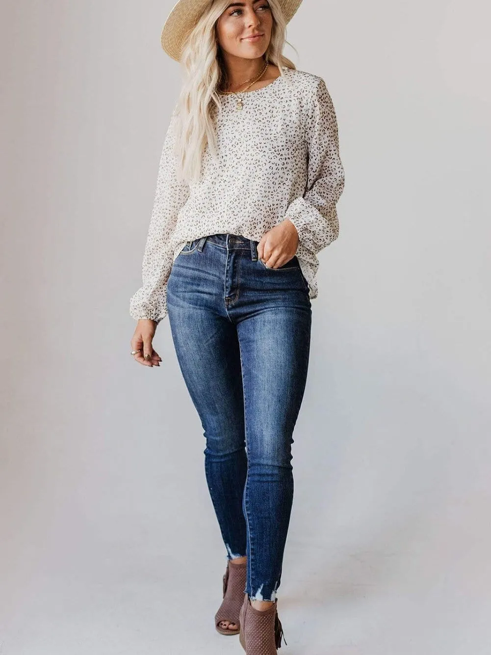 Beige Knit Cardigan