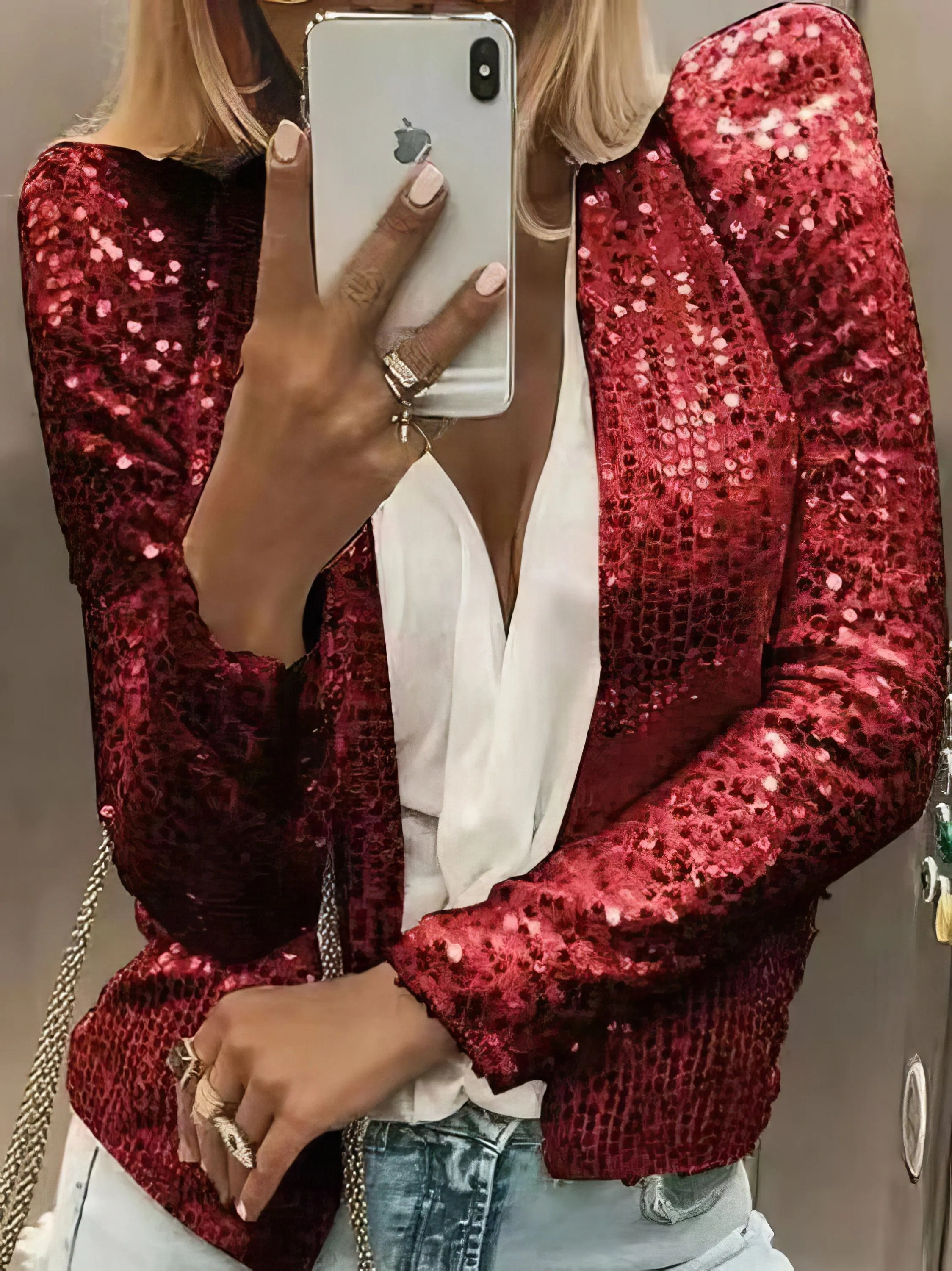 Beige Knit Cardigan