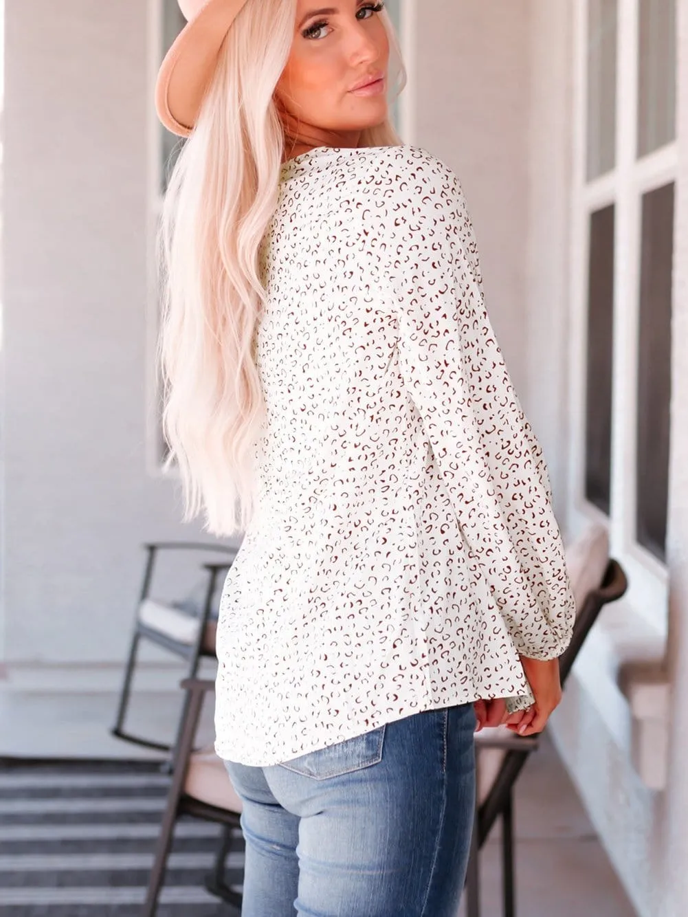 Beige Knit Cardigan