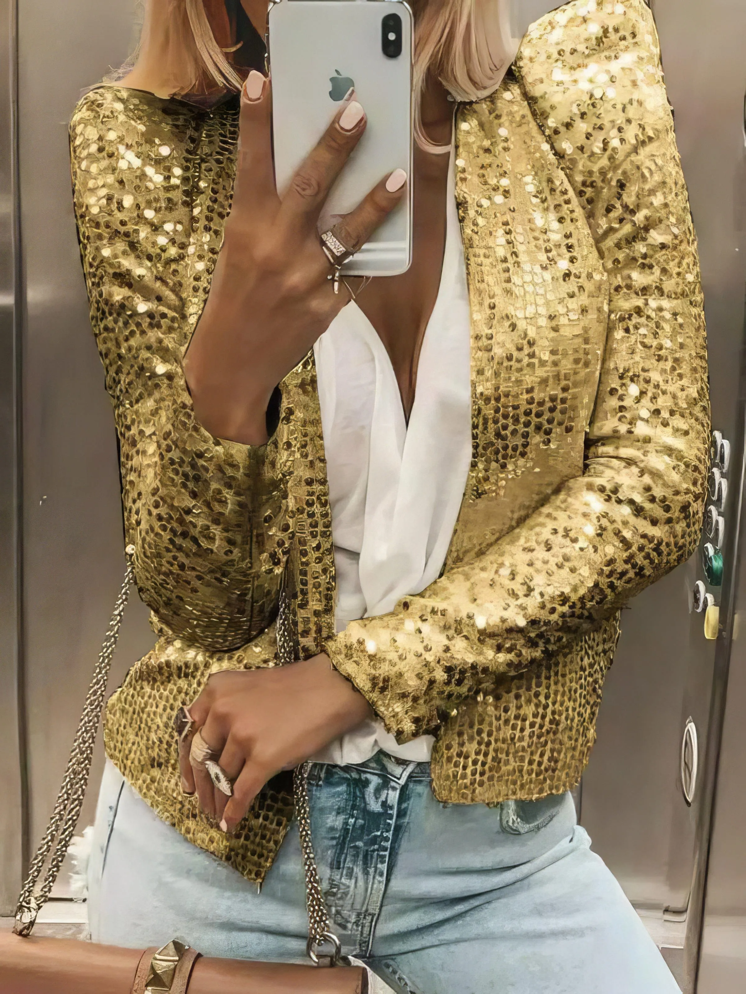 Beige Knit Cardigan