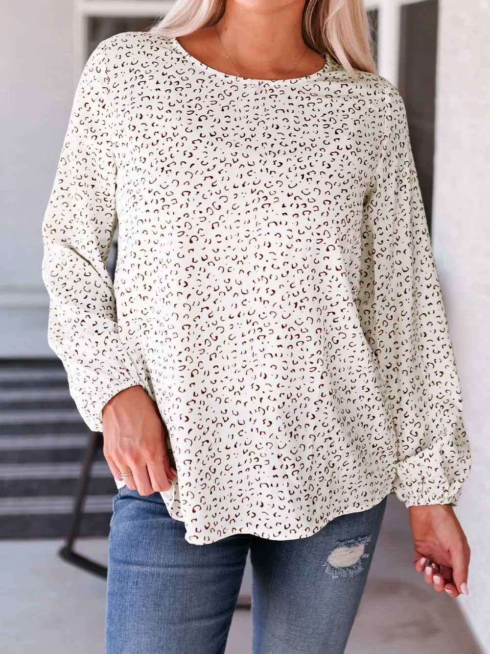 Beige Knit Cardigan