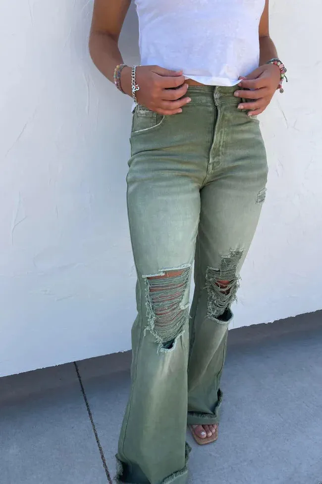 Blakeley Distressed Colored Denim