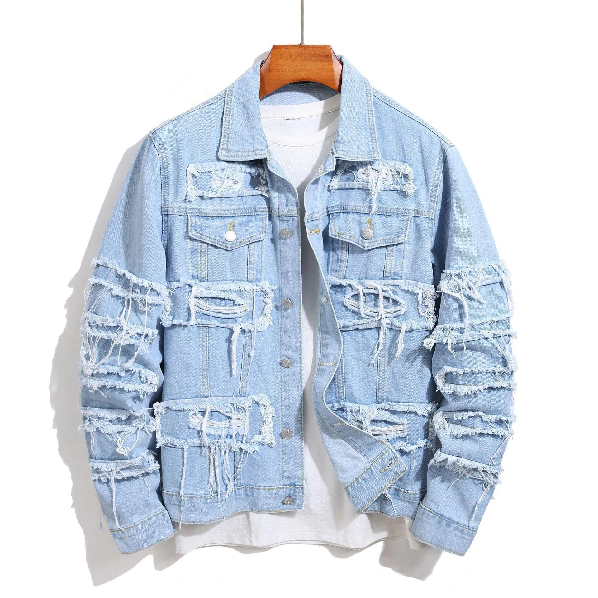 Classic Spring & Autumn Men's Denim Coat – Casual Denim Jacket