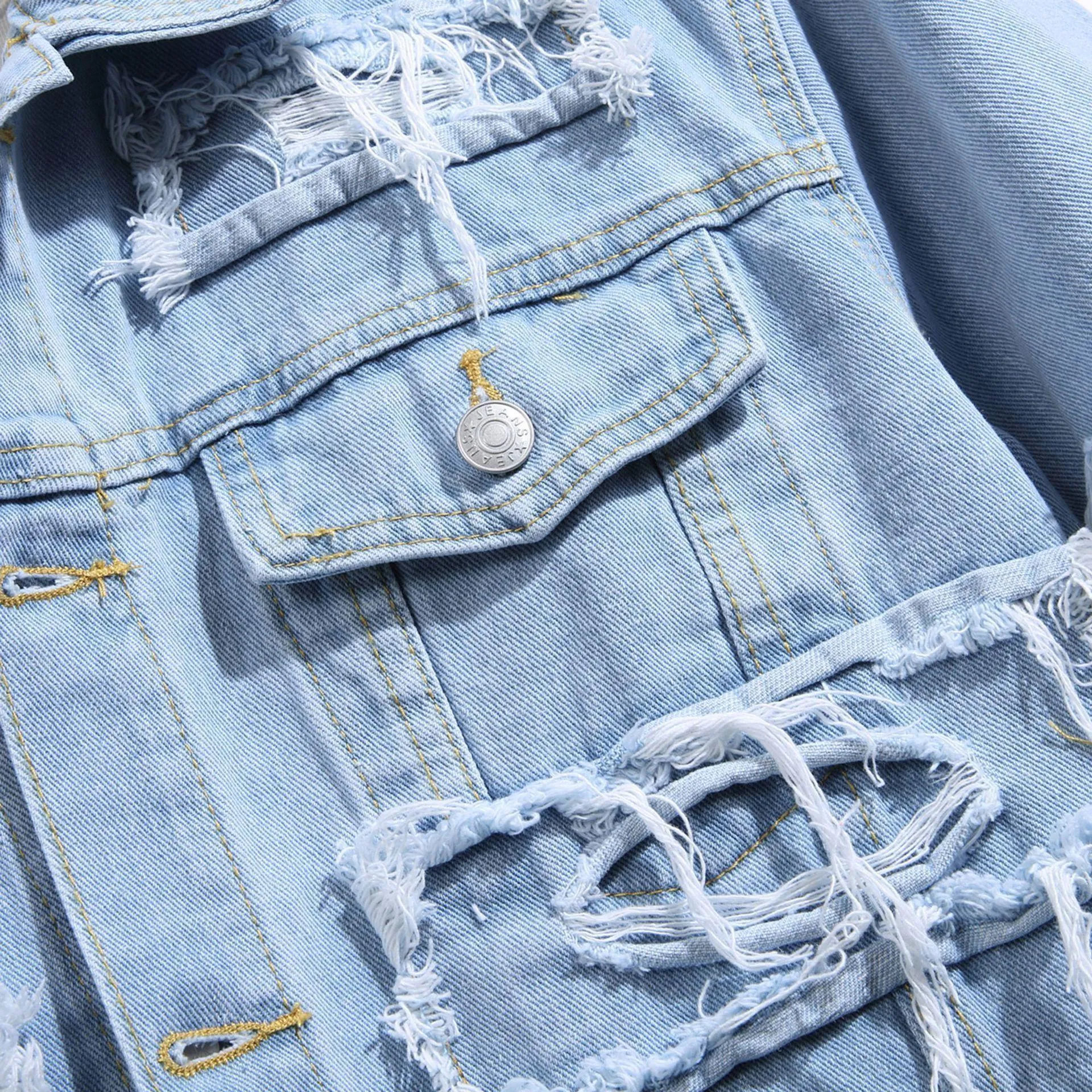 Classic Spring & Autumn Men's Denim Coat – Casual Denim Jacket
