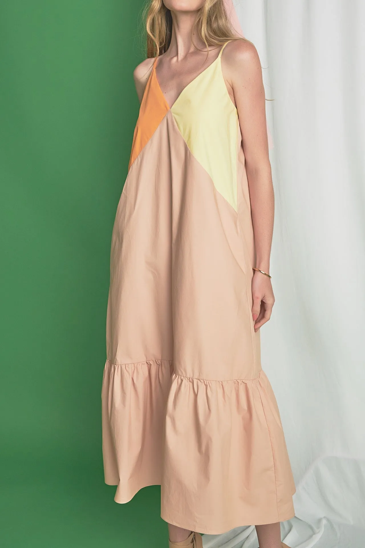 Color Block Maxi Dress