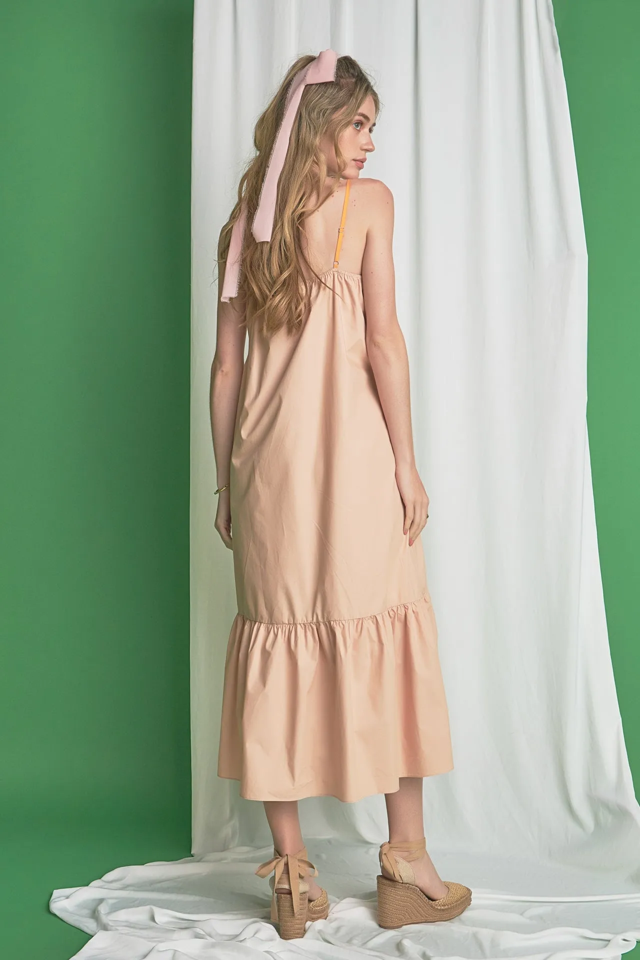 Color Block Maxi Dress