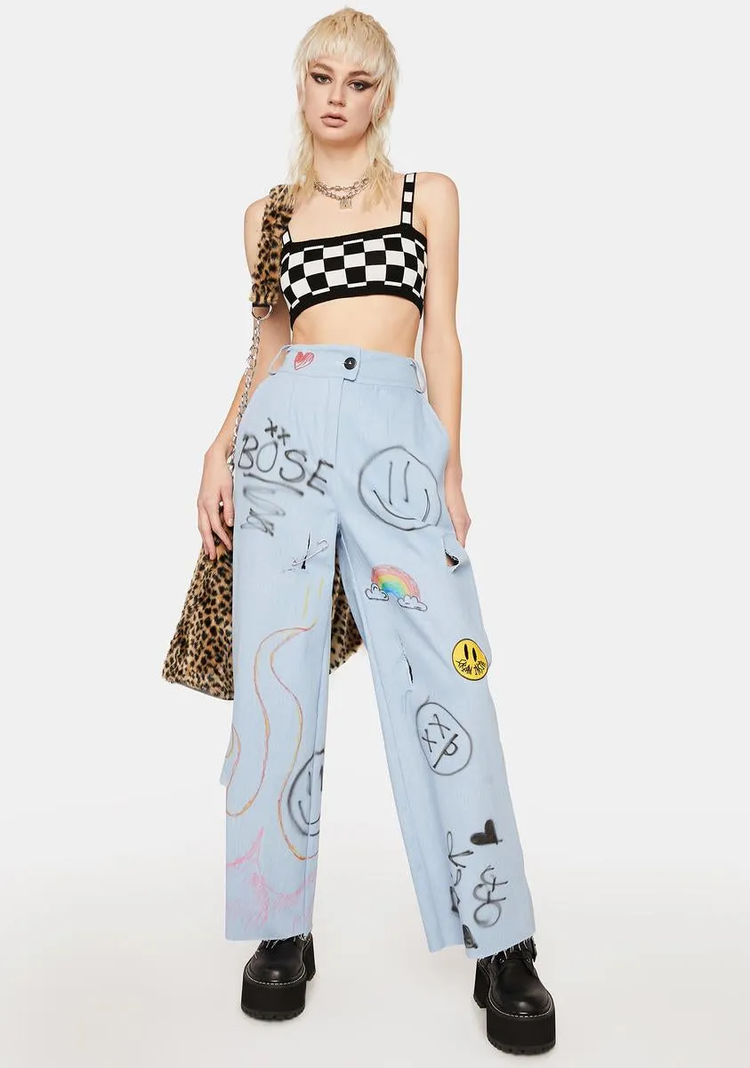 Depressed And Distressed Jeans