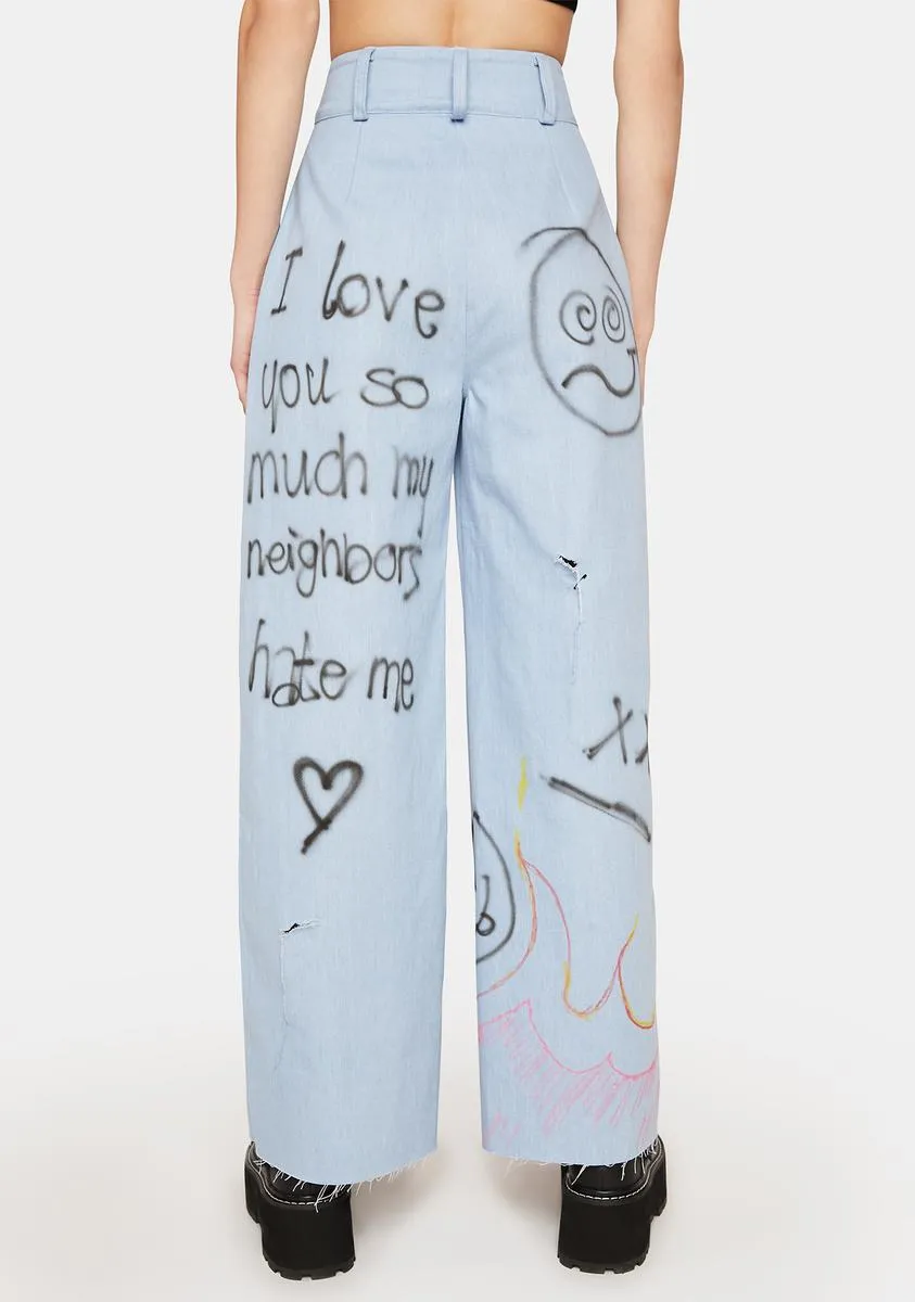 Depressed And Distressed Jeans