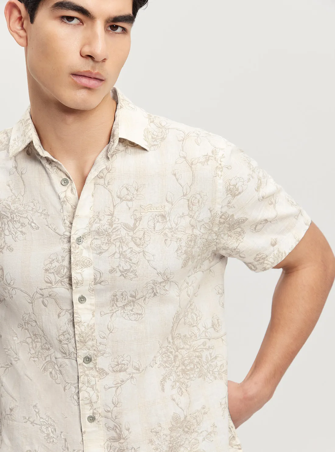 Eco Collin Overprinted Short Sleeve Shirt