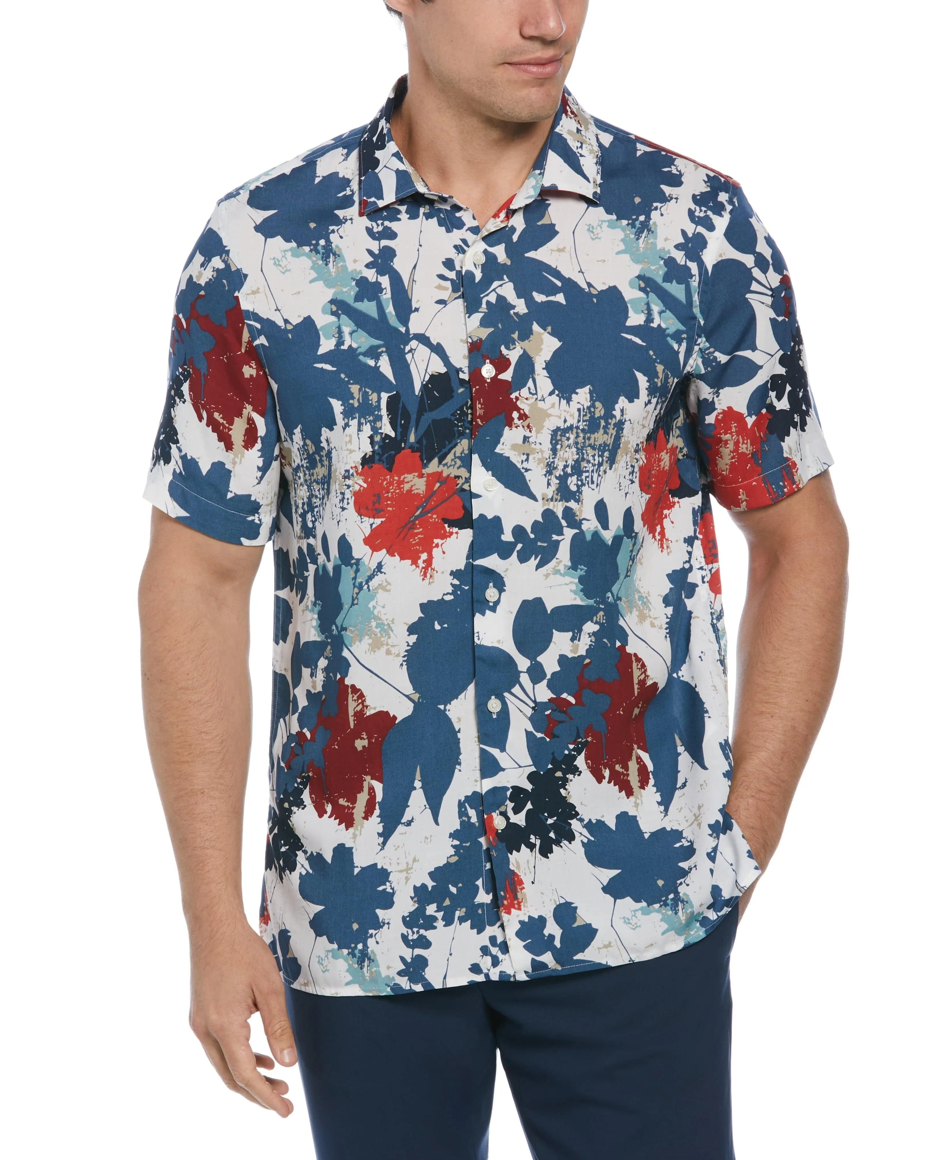 Floral Leaf Print Shirt