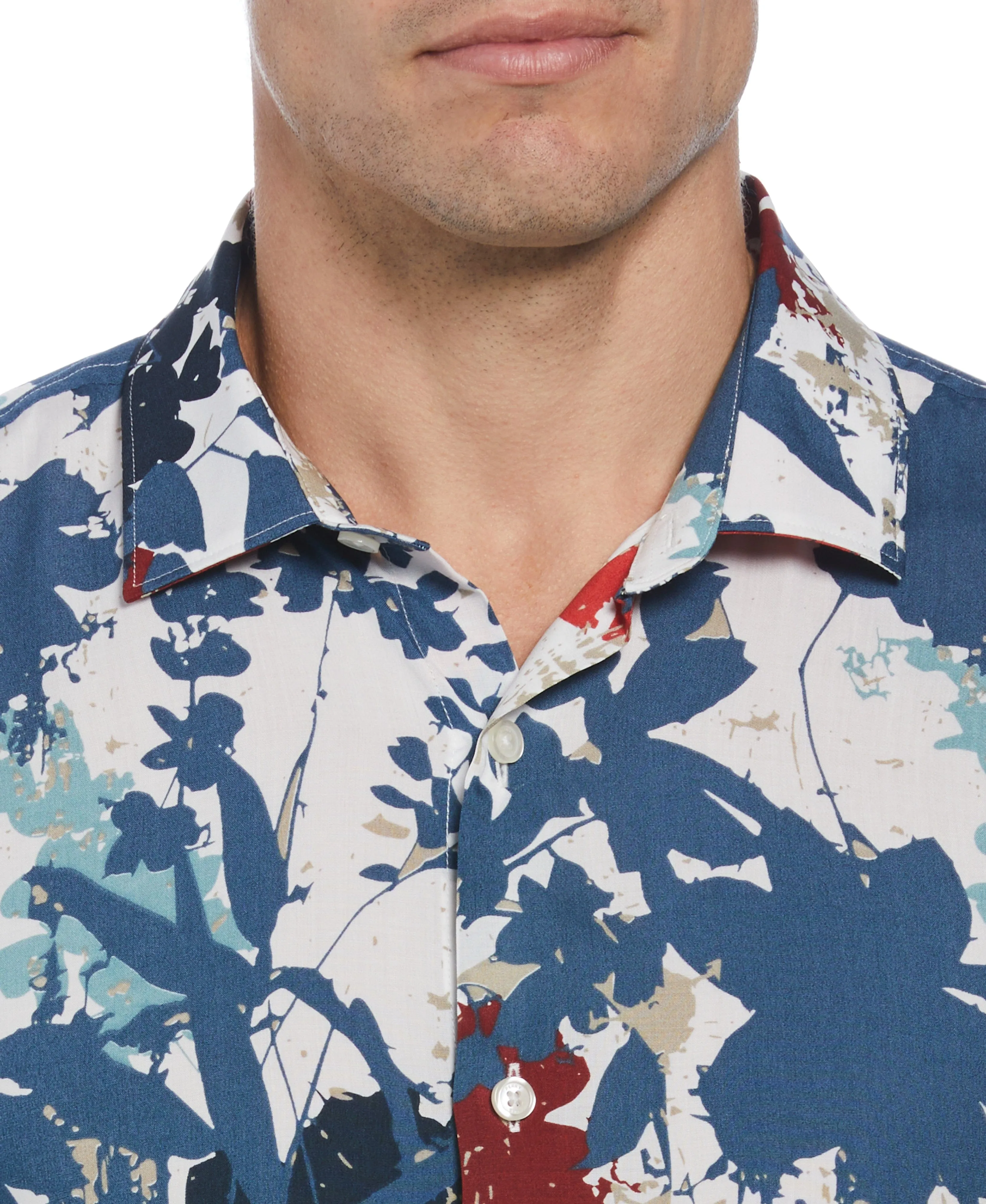 Floral Leaf Print Shirt