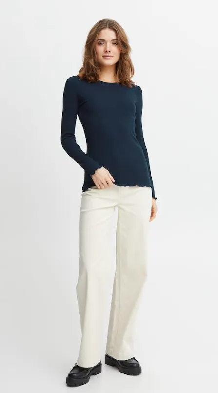 FRANSA<BR>
Hizamond Tee<BR>
Black<BR>