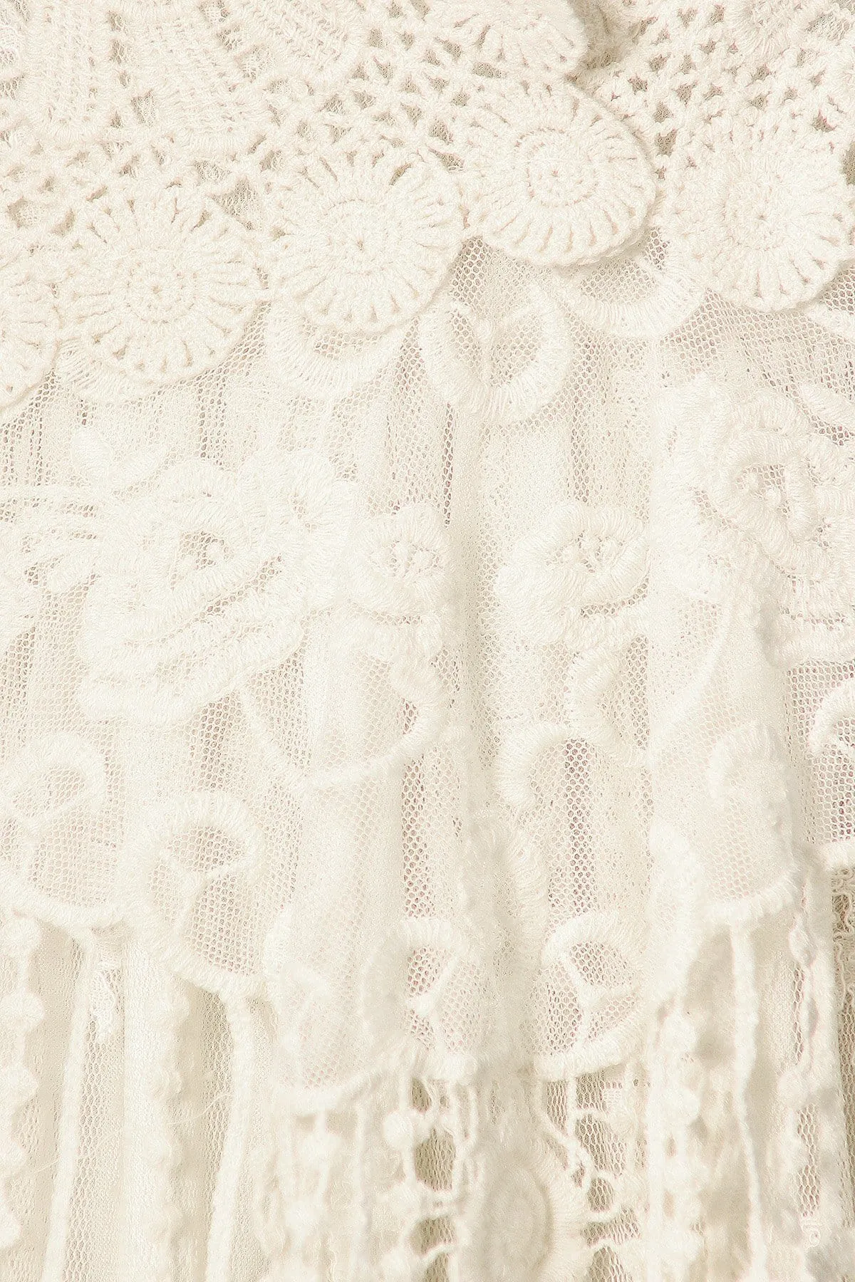 Gatsby Crochet Vest Lace Dress Set
