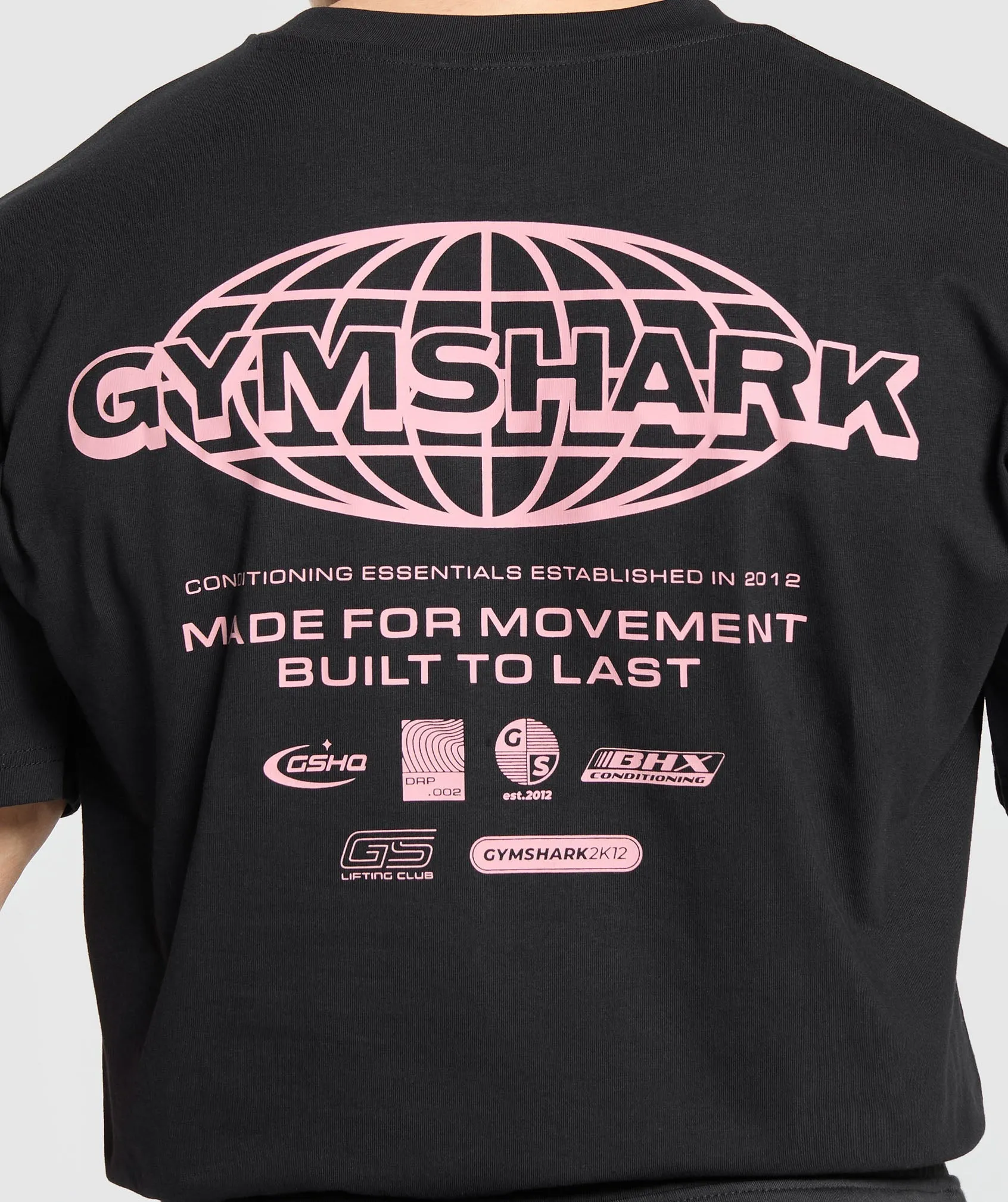 Gymshark Worldwide T-Shirt - Black
