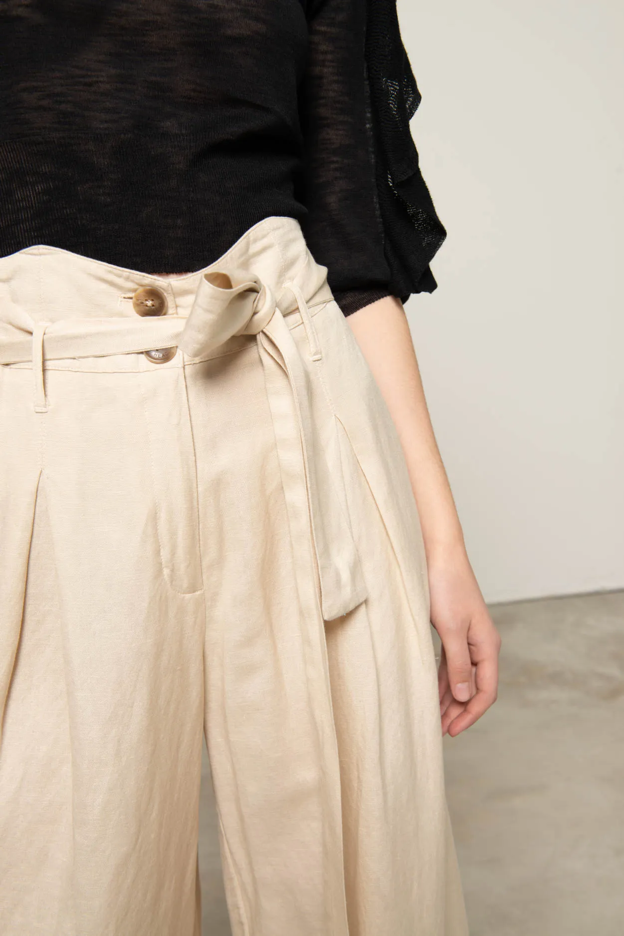 High-waist culottes