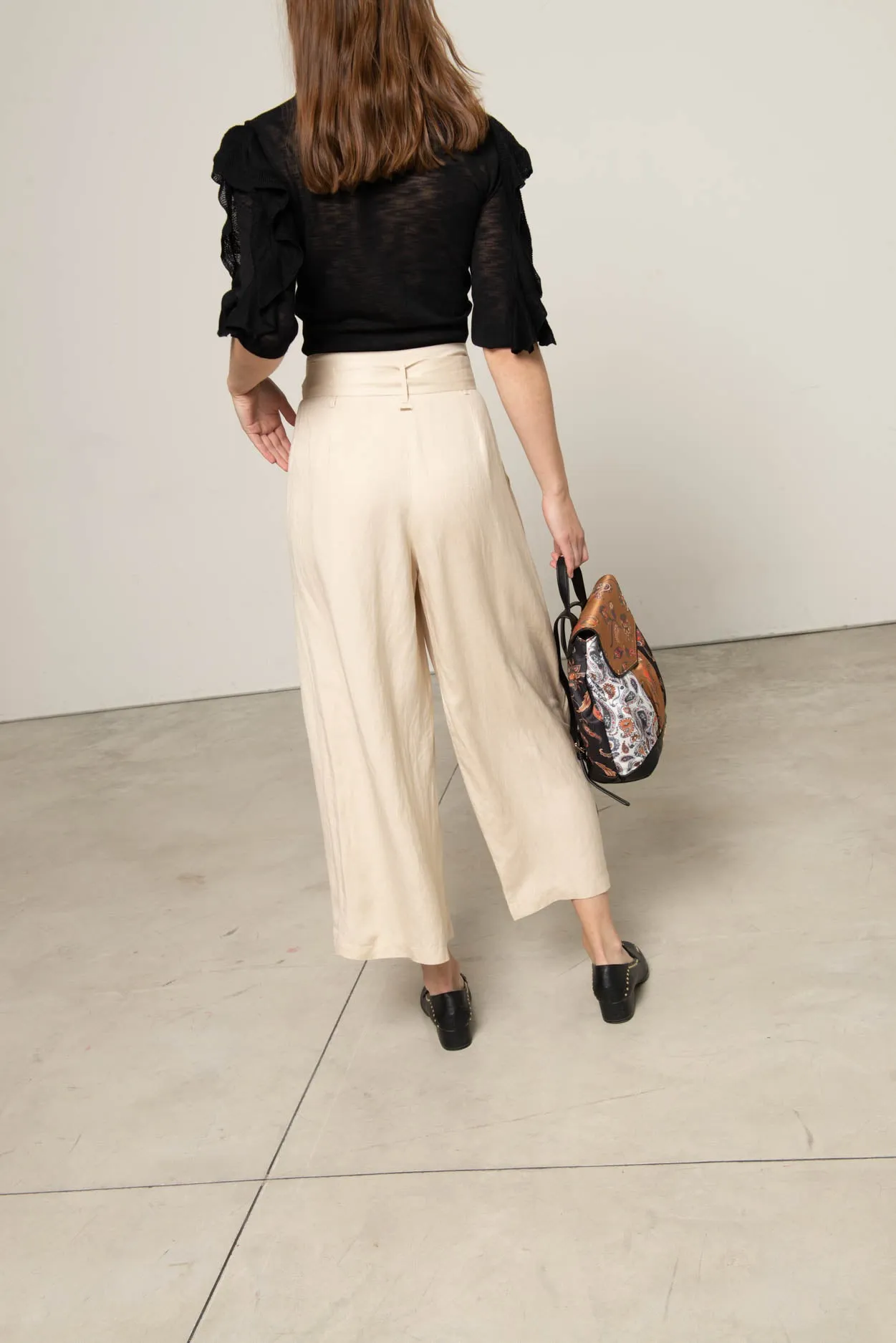 High-waist culottes