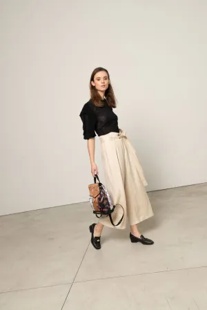 High-waist culottes