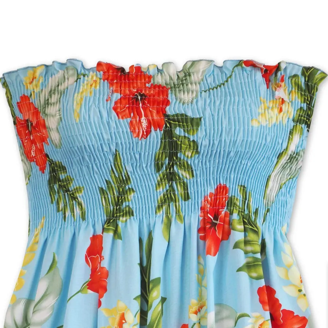 Honeymoon Blue Moonkiss Hawaiian Dress