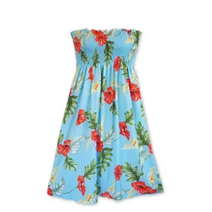 Honeymoon Blue Moonkiss Hawaiian Dress