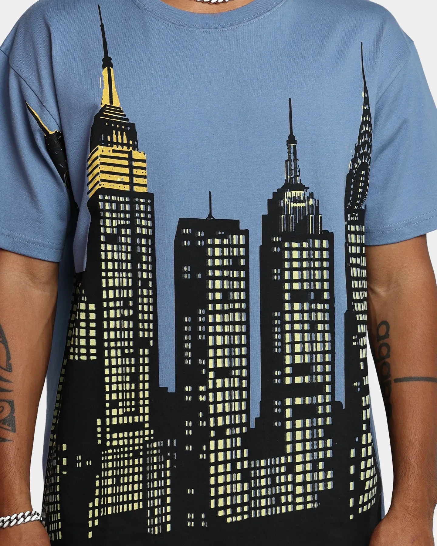 HUF Skyline T-Shirt Blue