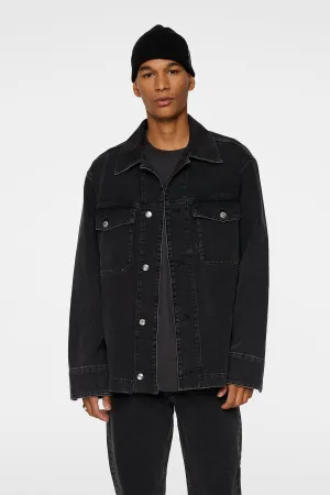 J. LINDEBERG Denim Overshirt GREY