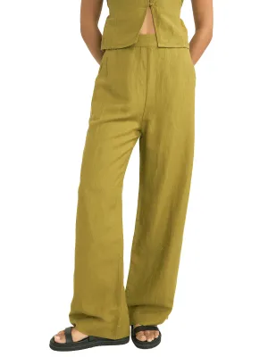 Maya Wide Leg Pant - Olive