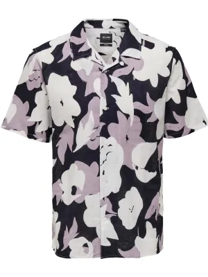 Men's Floral Printed Dress Shirt,Multi