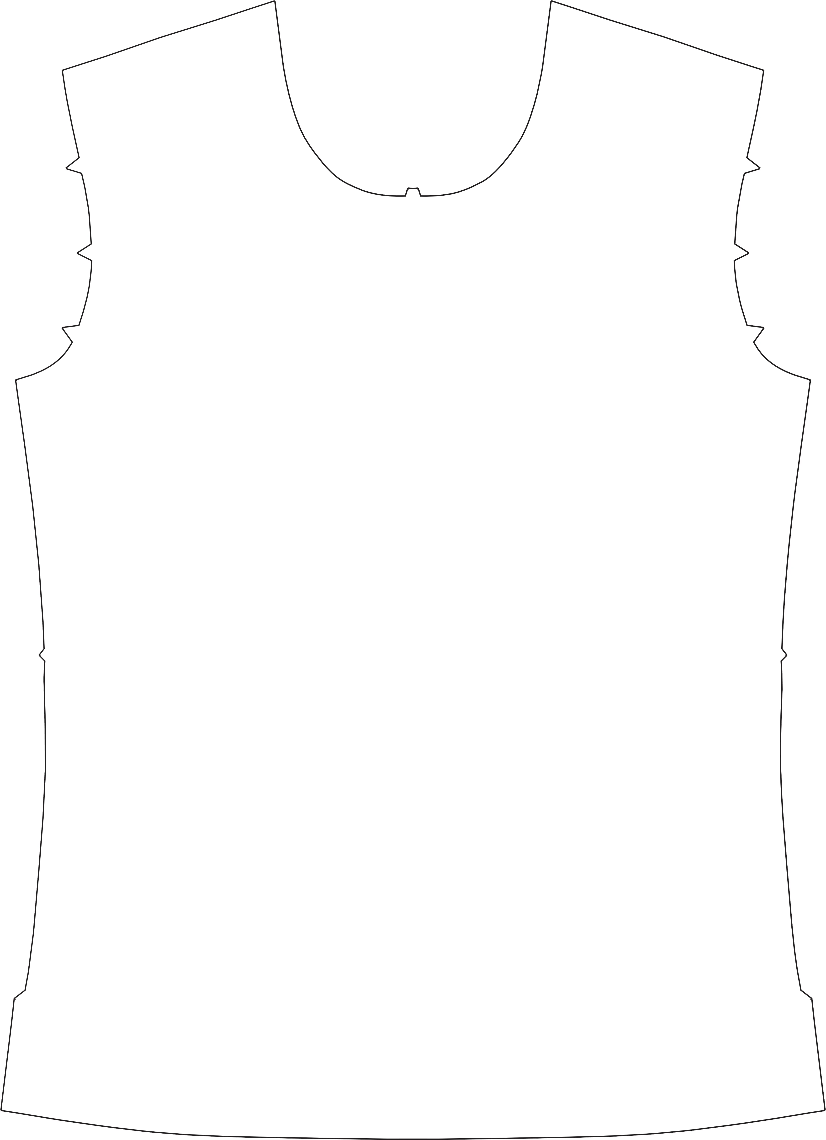 Mens Modern Tee, Striped Overlay