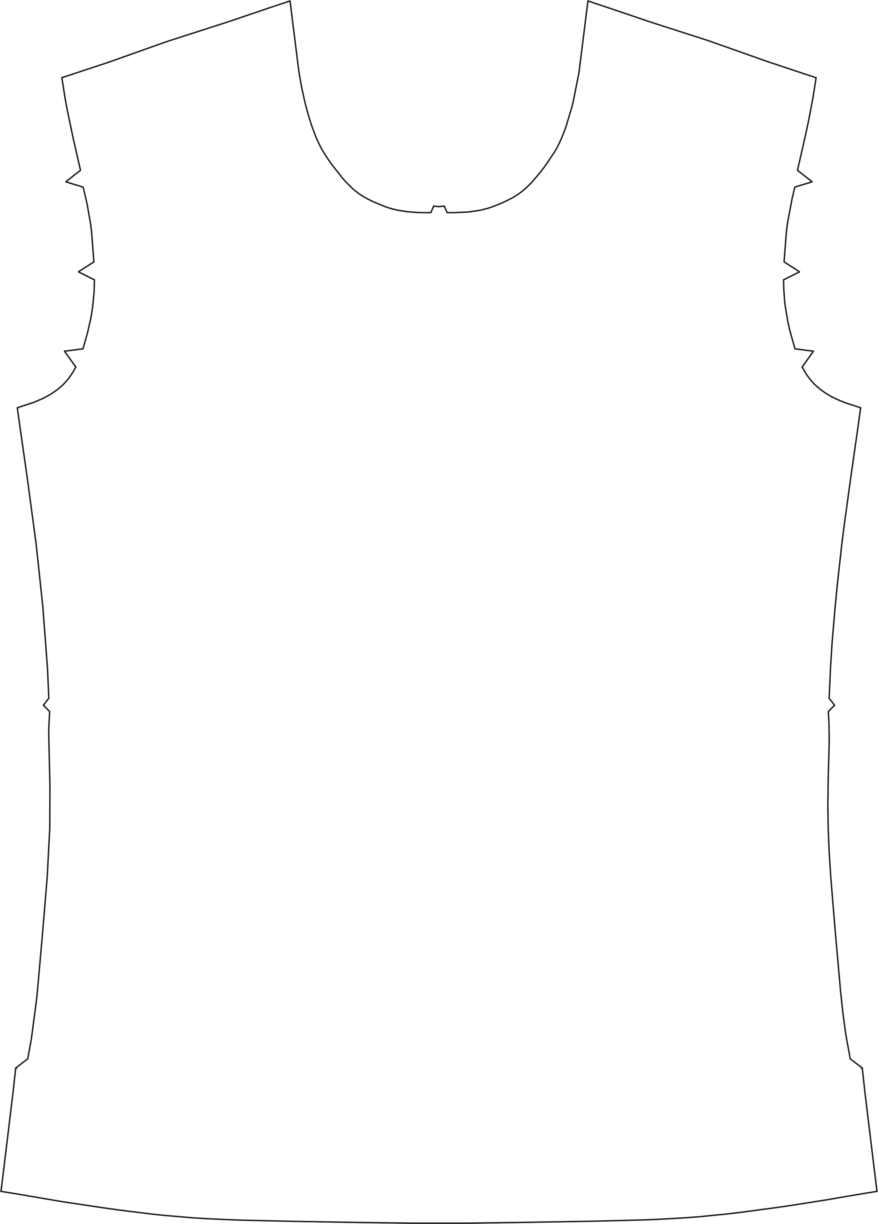 Mens Modern Tee, Striped Overlay