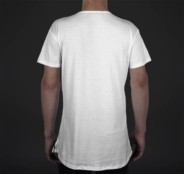 Mens Modern Tee, Striped Overlay
