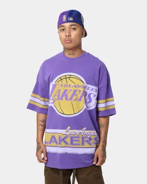Mitchell & Ness Los Angeles Lakers Conference T-Shirt Faded Purple