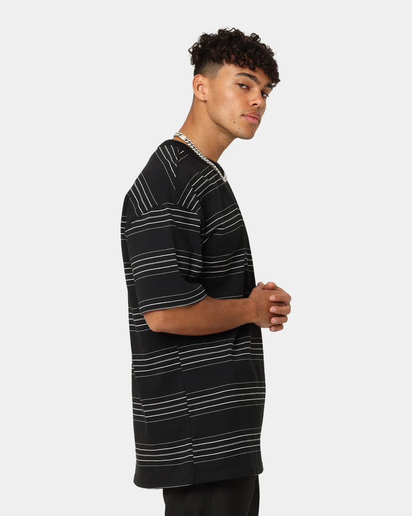 Nike Premium Essentials Striped T-Shirt Black