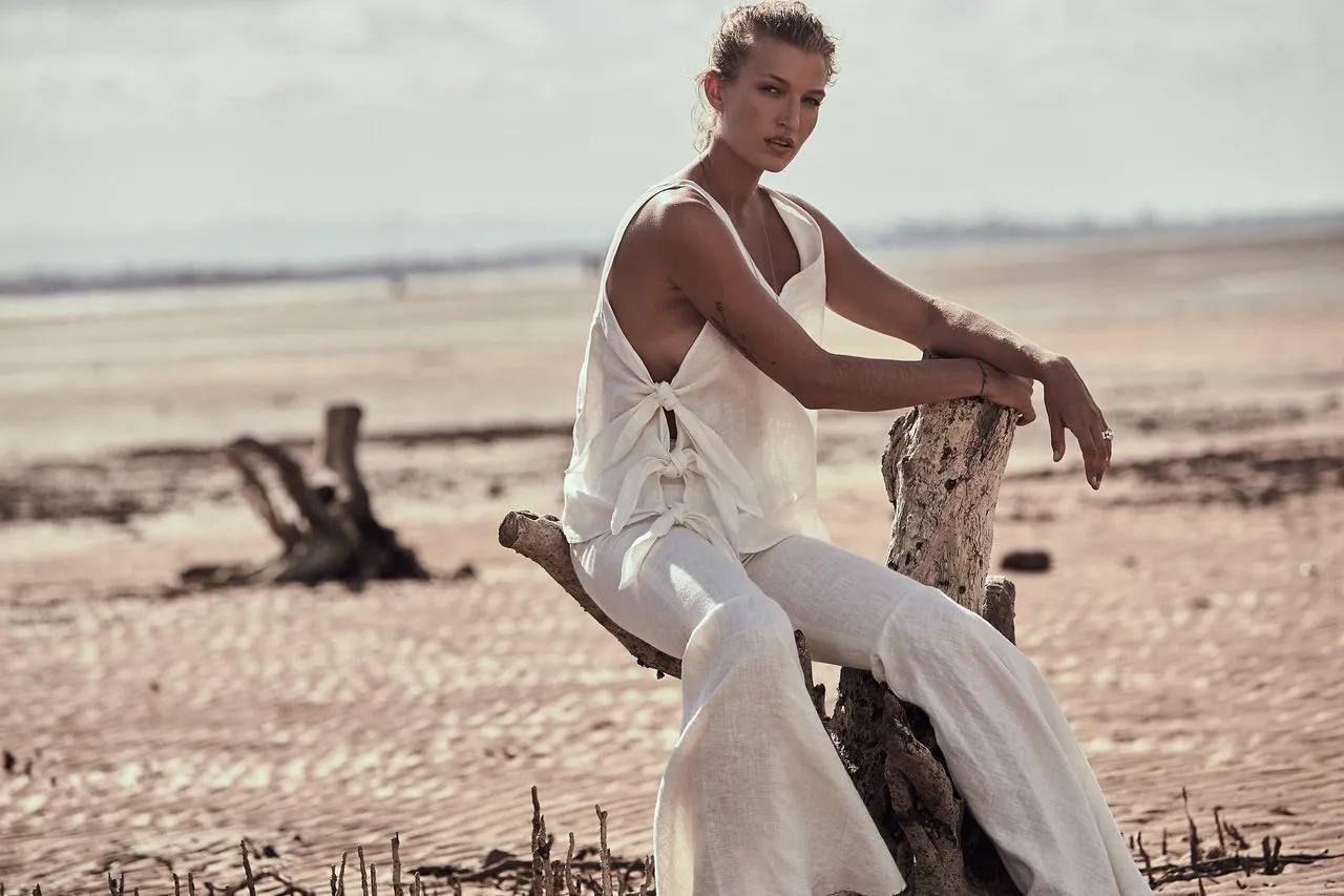 Nirvana Linen Flares