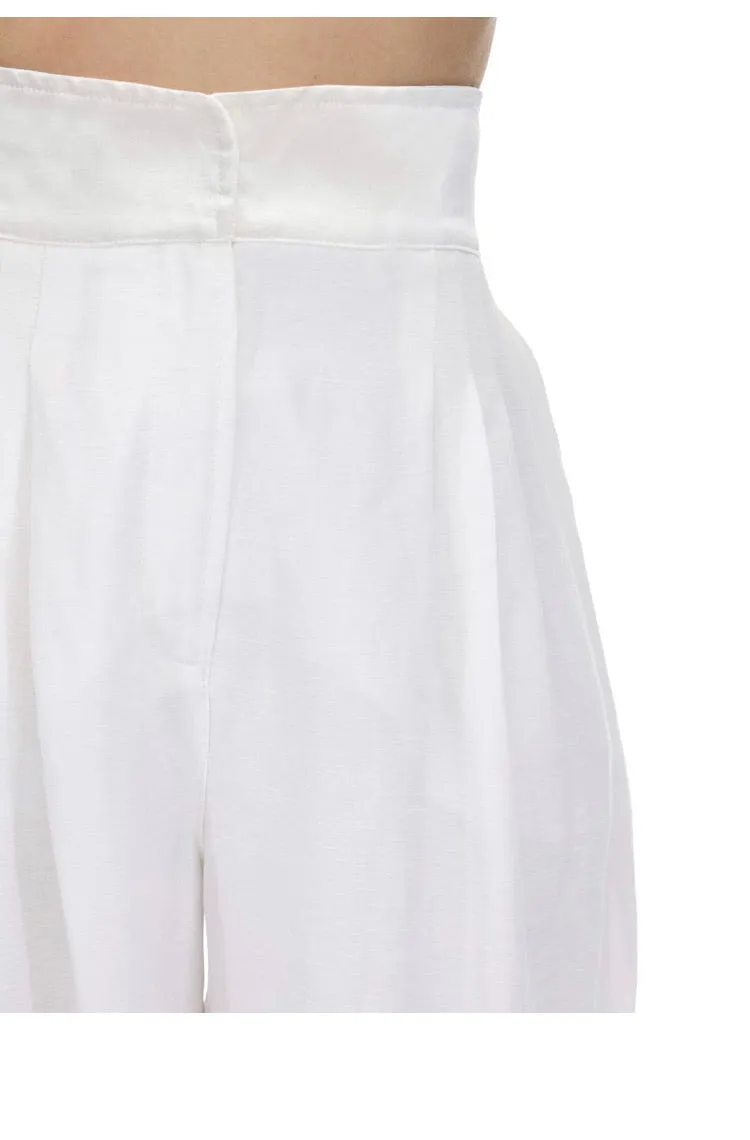 NWT Àcheval Pampa Gato Upcycled Linen-Blend Pant - 4/6
