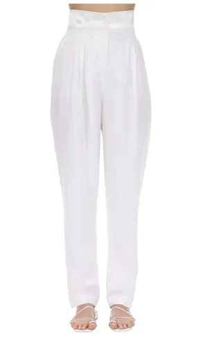 NWT Àcheval Pampa Gato Upcycled Linen-Blend Pant - 4/6