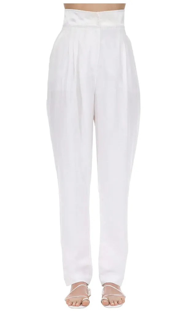 NWT Àcheval Pampa Gato Upcycled Linen-Blend Pant - 4/6