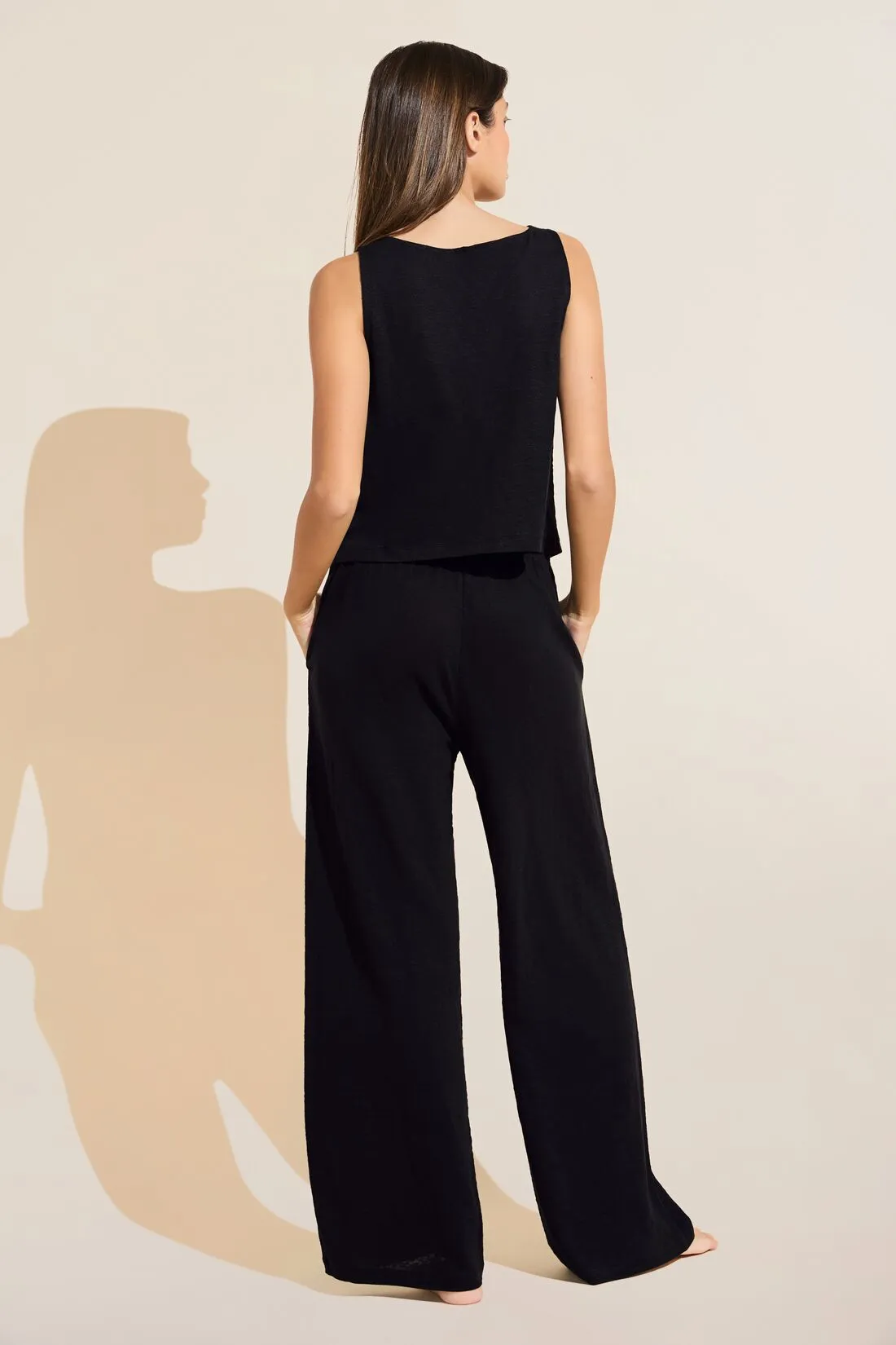 Organic Linen Knit High Waisted Pant