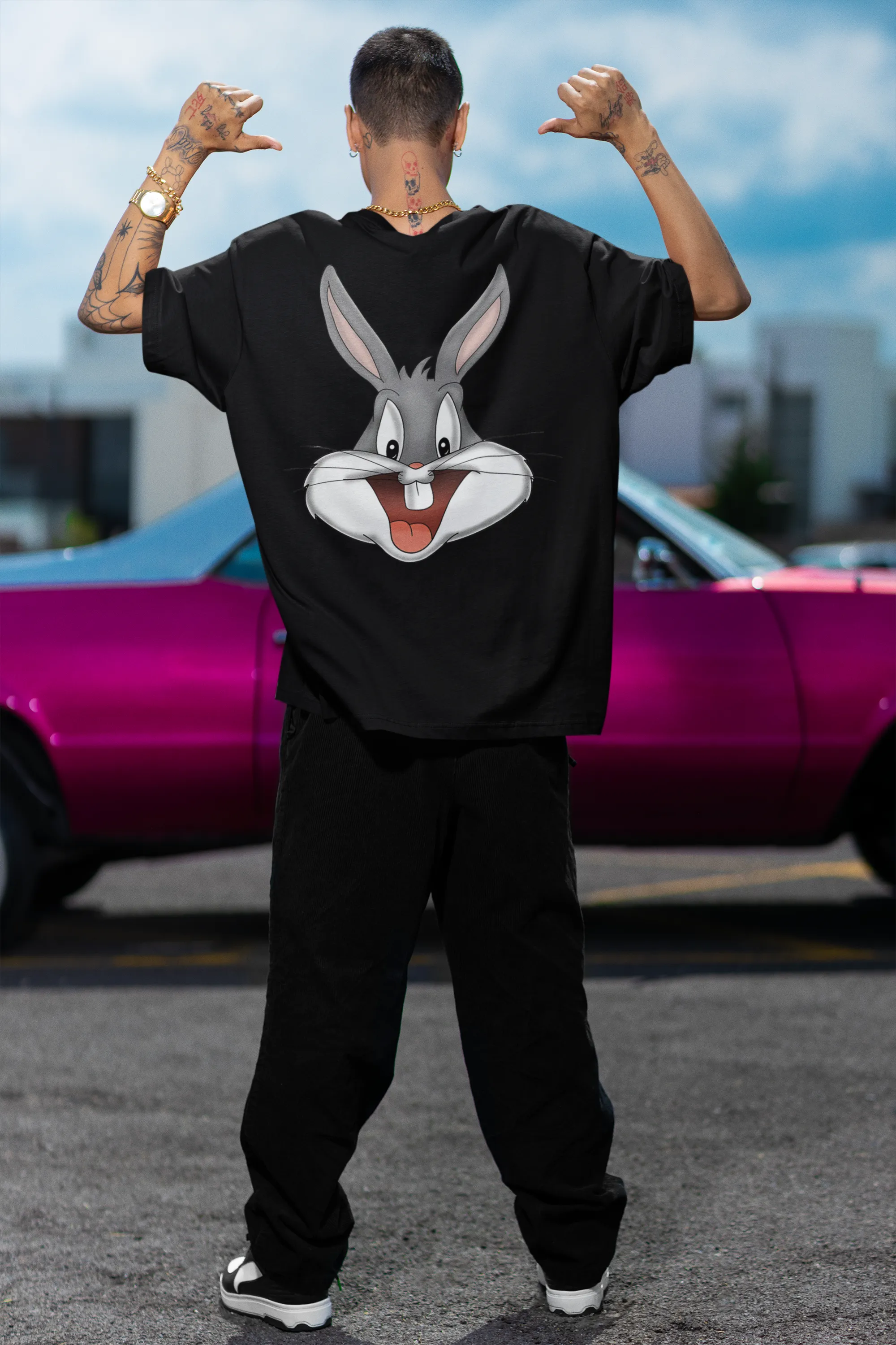 Oversized T-Shirt Men - Bugs Bunny