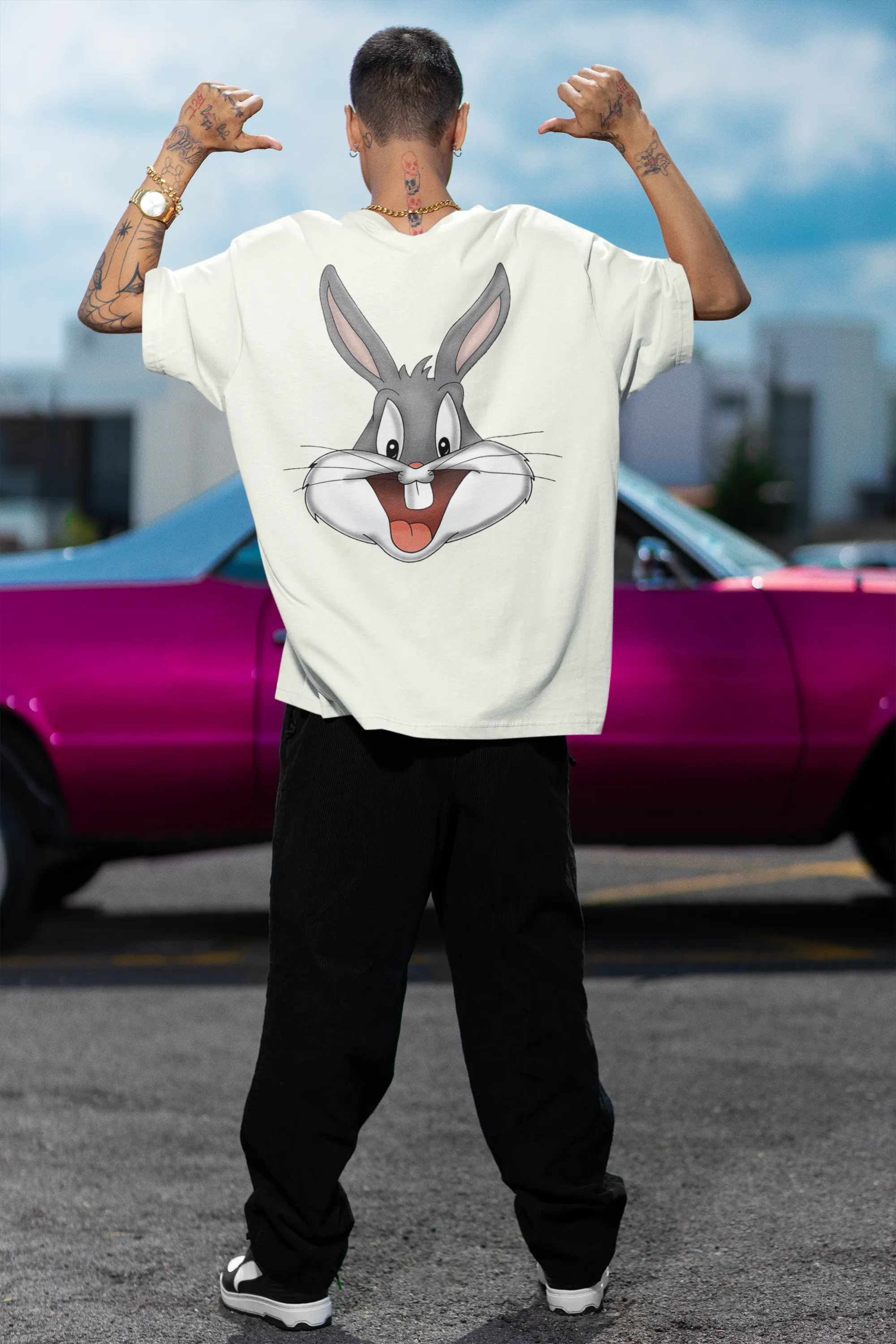 Oversized T-Shirt Men - Bugs Bunny