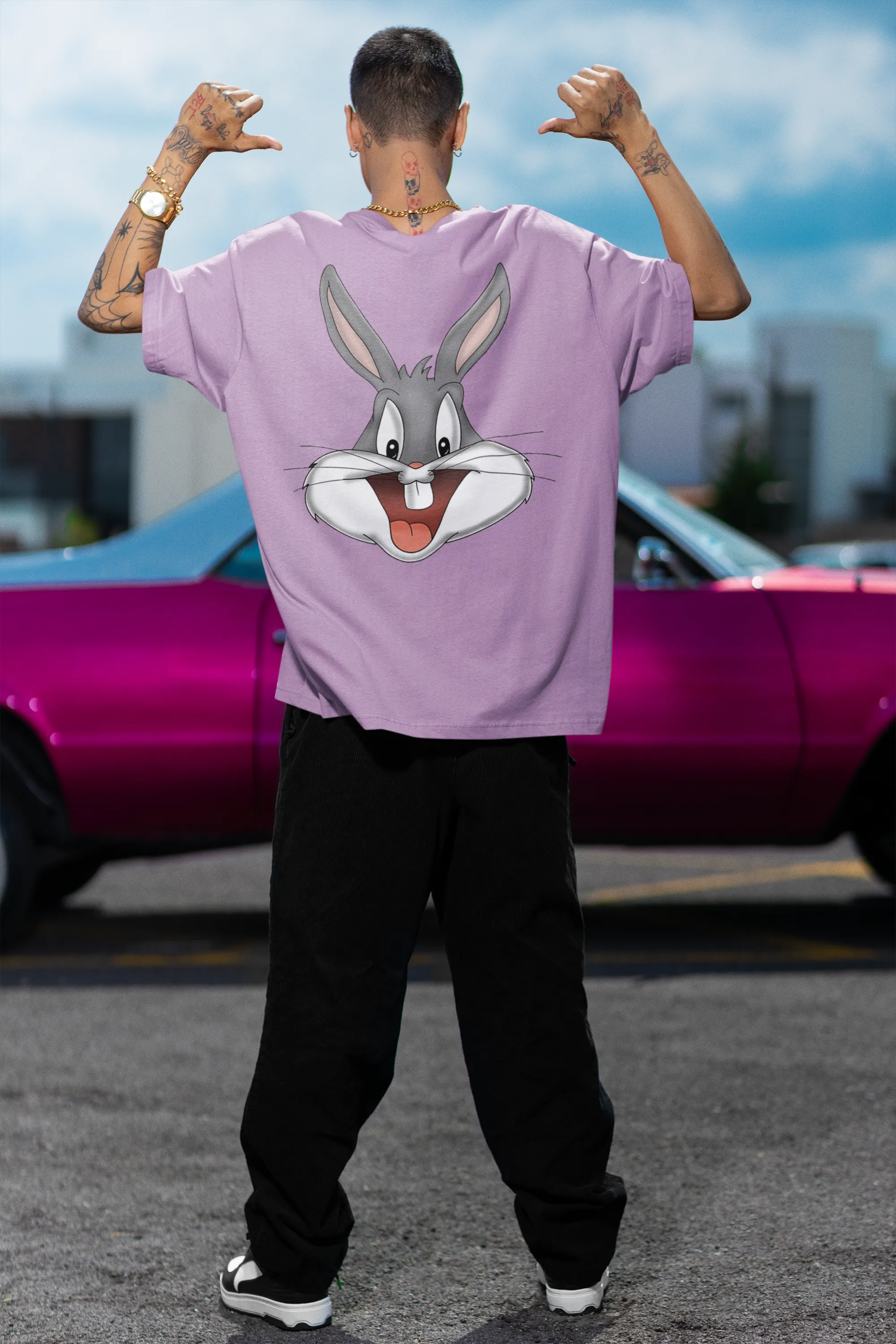 Oversized T-Shirt Men - Bugs Bunny