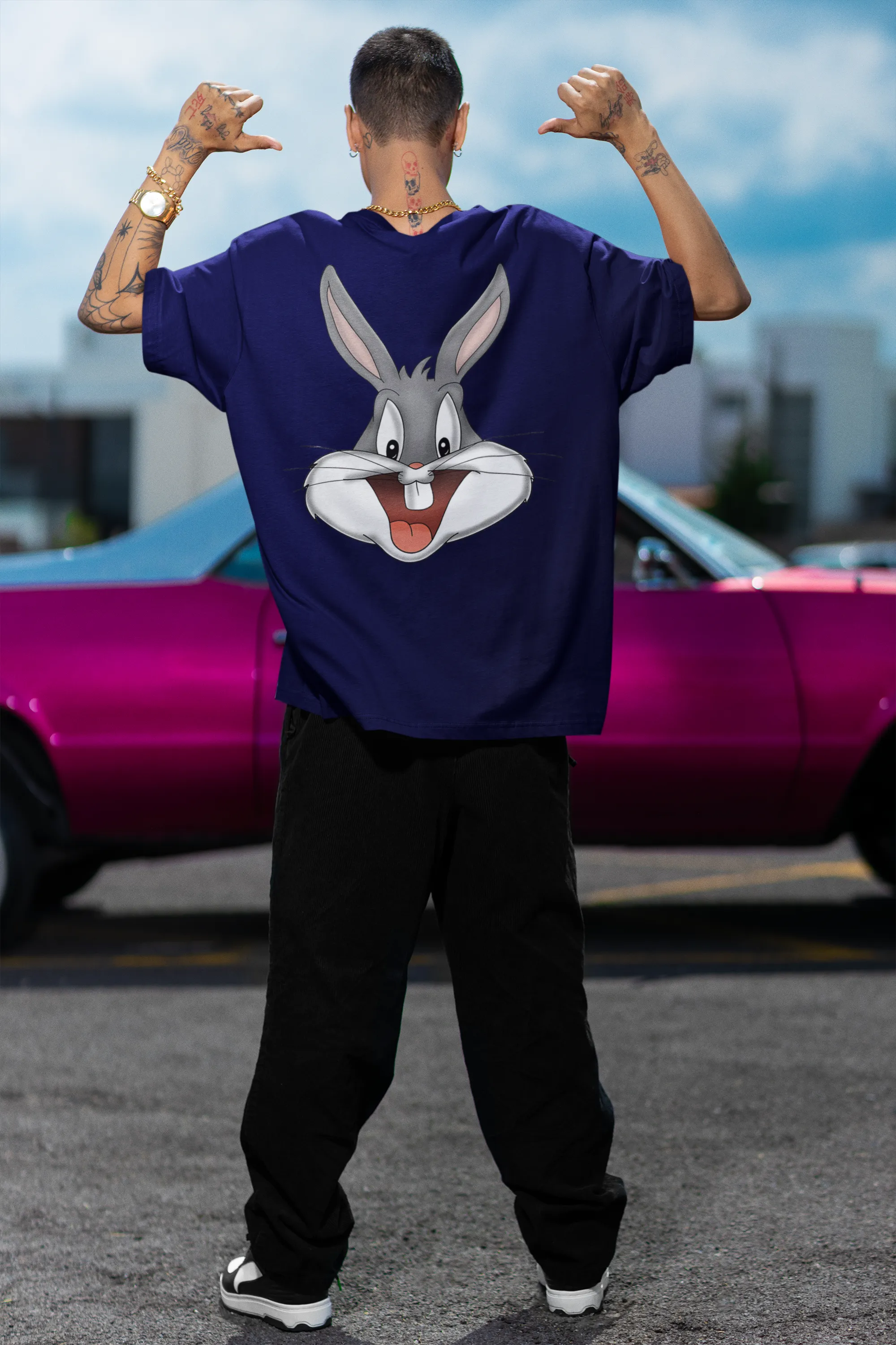 Oversized T-Shirt Men - Bugs Bunny