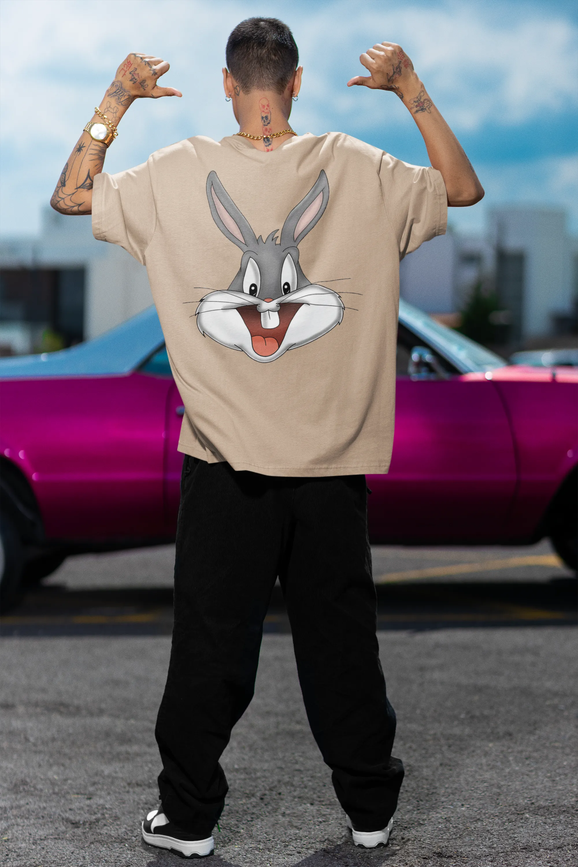 Oversized T-Shirt Men - Bugs Bunny
