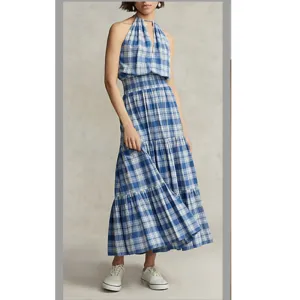 POLO RALPH LAUREN Plaid Maxi Dress