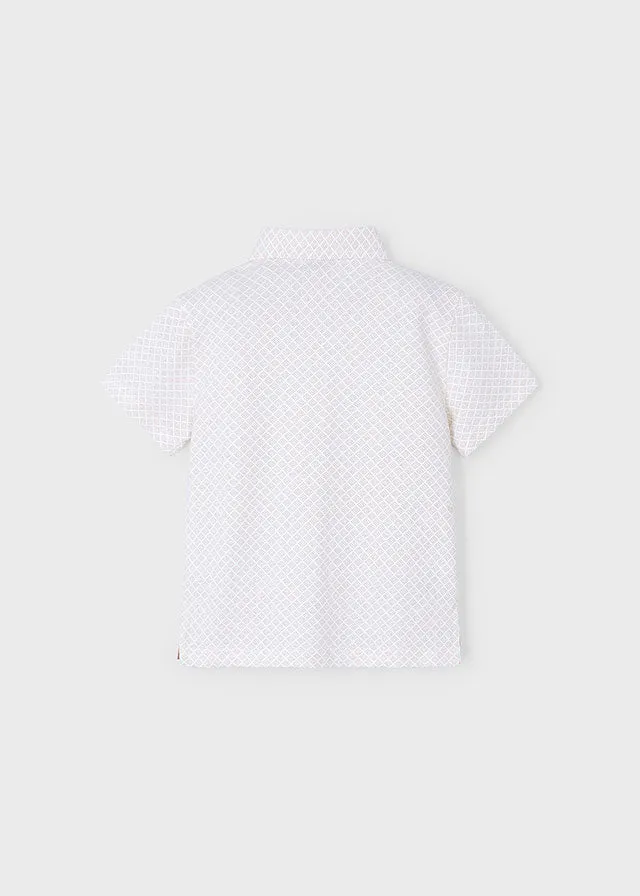 PRE-ORDER SS25 Mayoral Boys Smart Polo Top and Linen Bermuda Shorts Set
