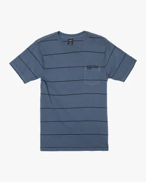 PTC Stripe II Short Sleeve Tee - Moody Blue