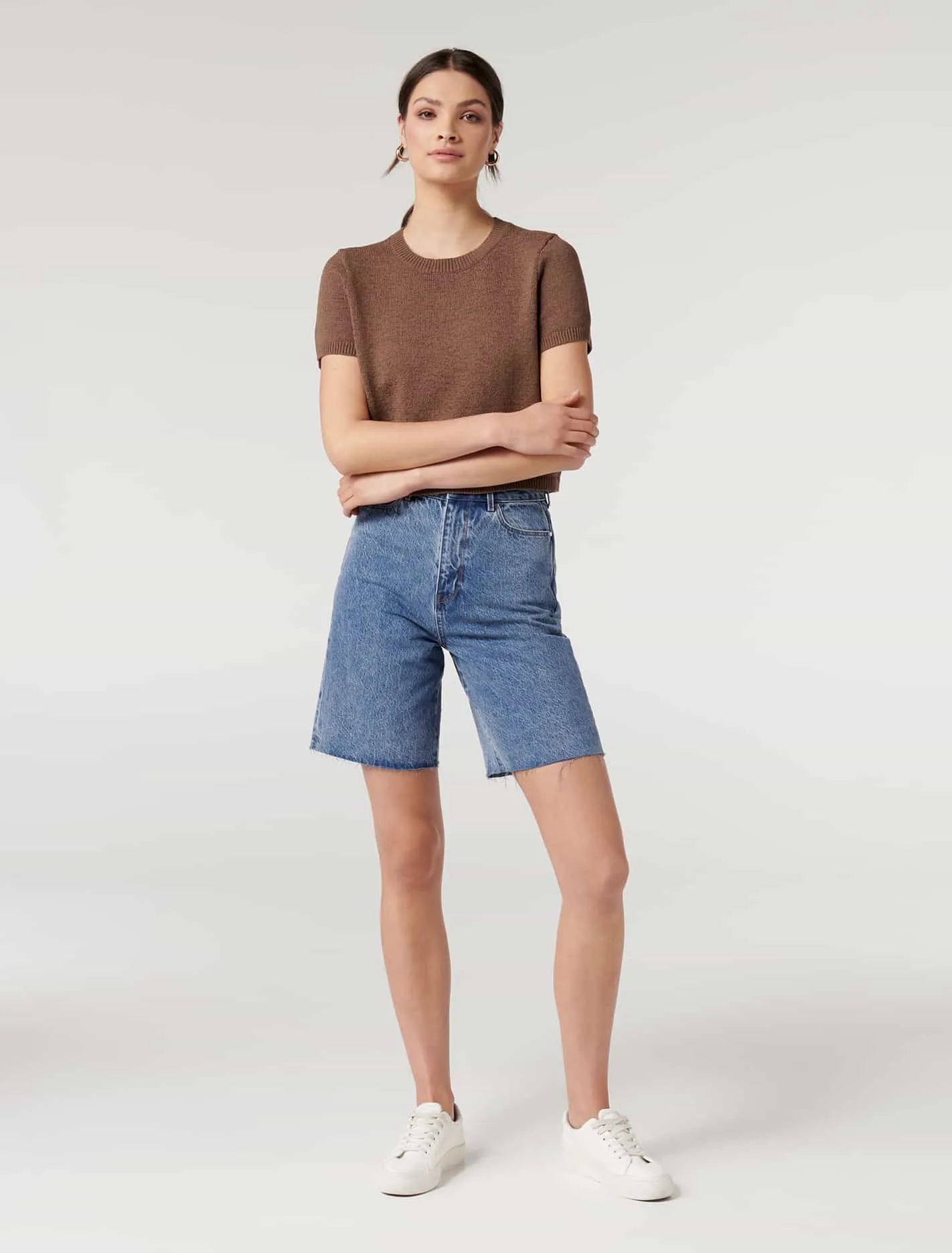 Rachel High Rise Bermuda Denim Short