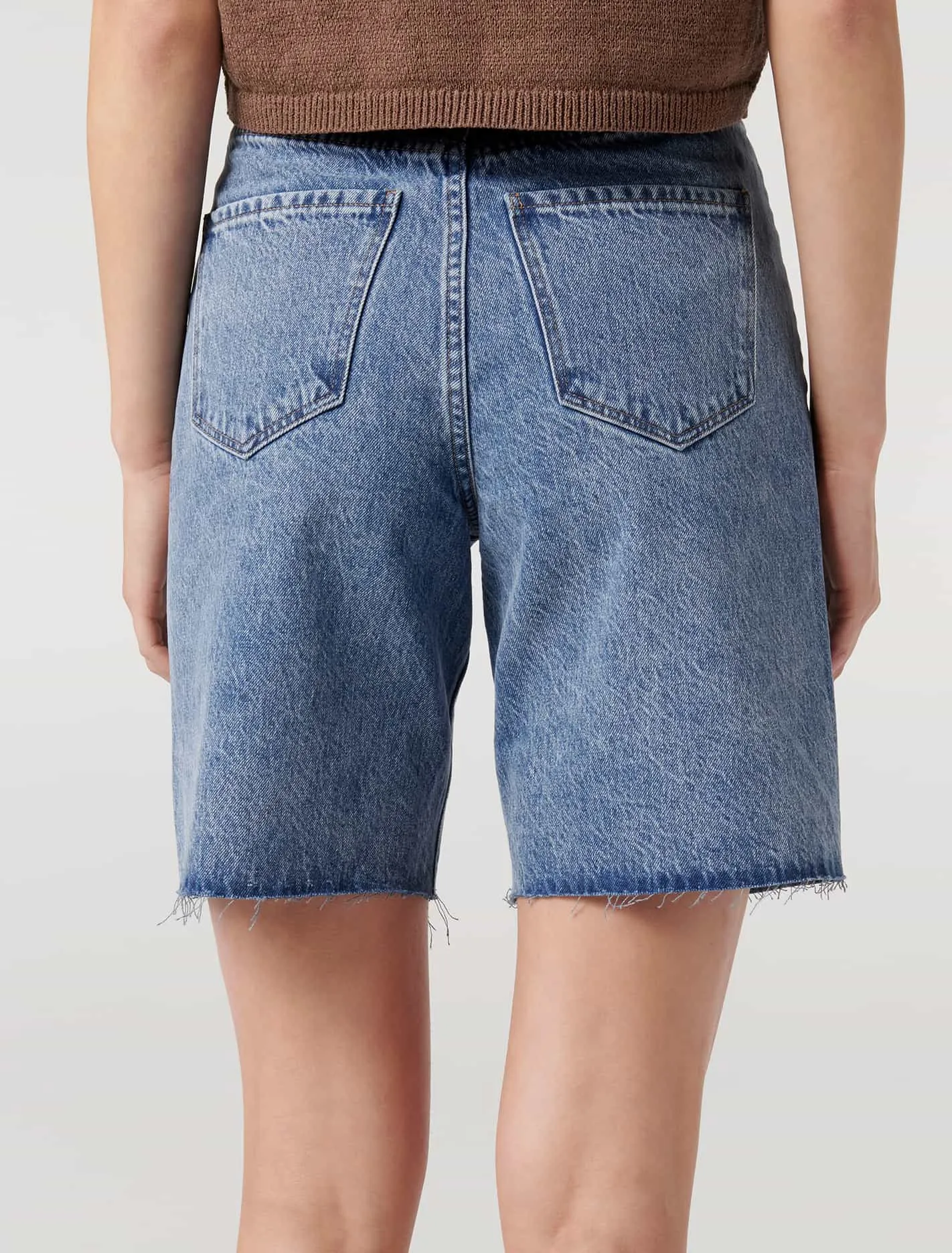 Rachel High Rise Bermuda Denim Short