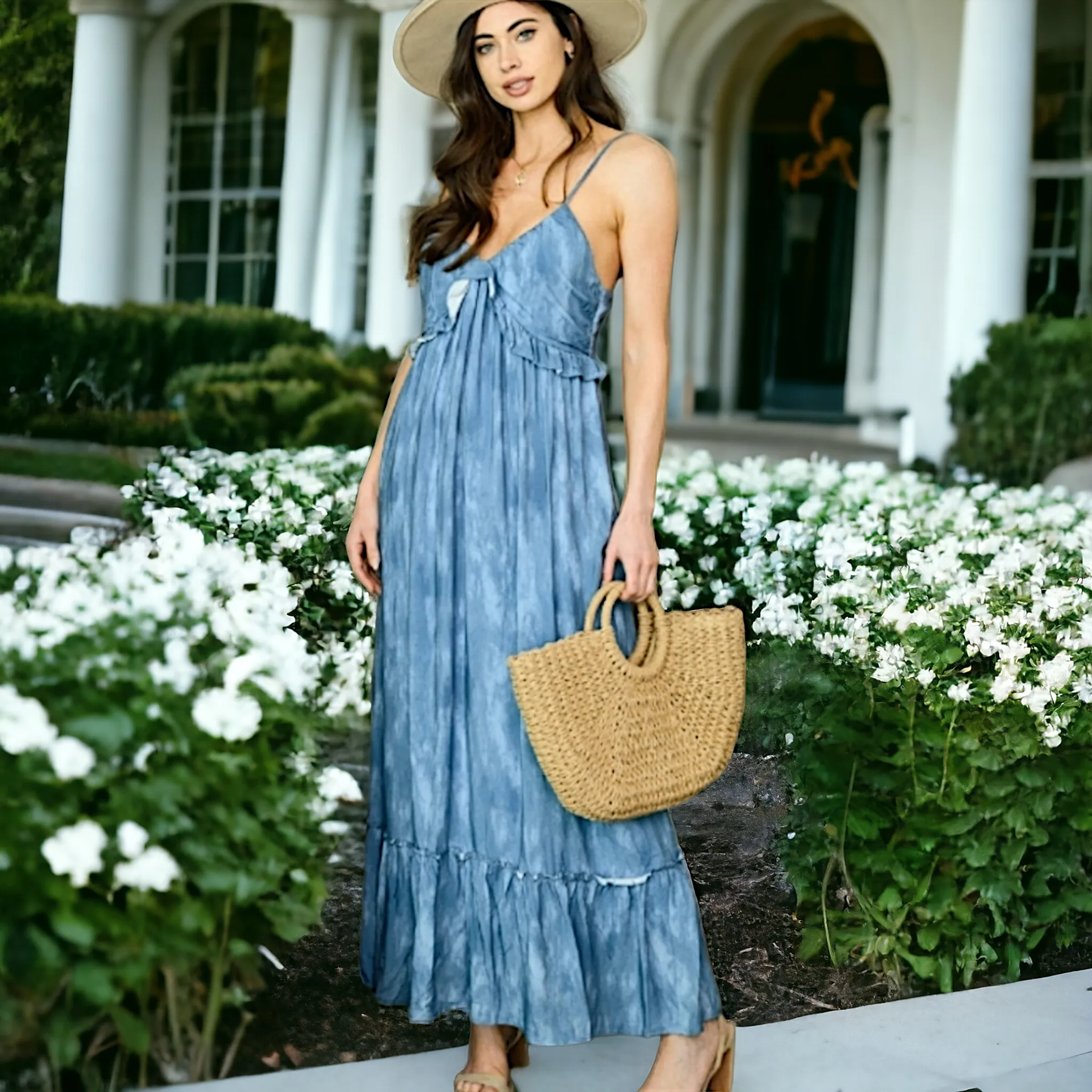 Ruffled Maxi Dress